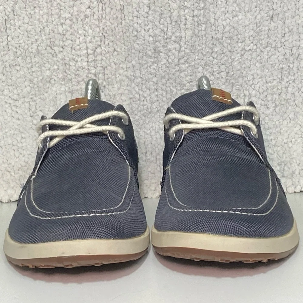Clarks 1825 Men's Denim Blue Canvas Casual Deck Loafer Boat Shoes Size US 8.5 M